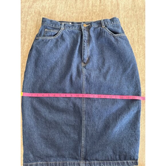 Vintage San Francisco Sport Denim Jean Skirt 15/16 100% Cotton - Picture 8 of 8